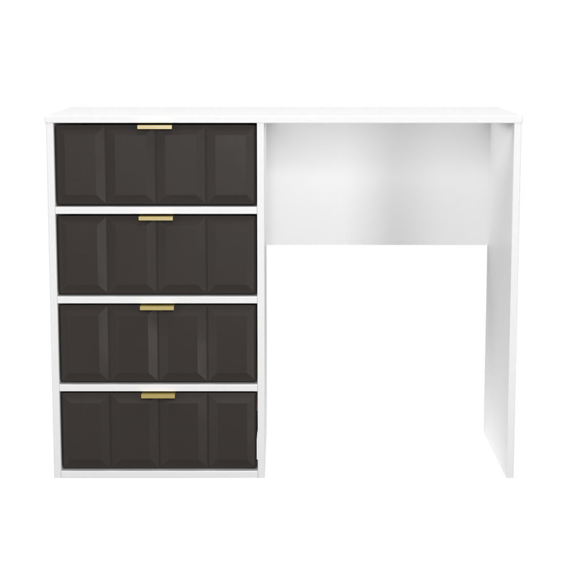 Allem Dressing Table, Graphite/White