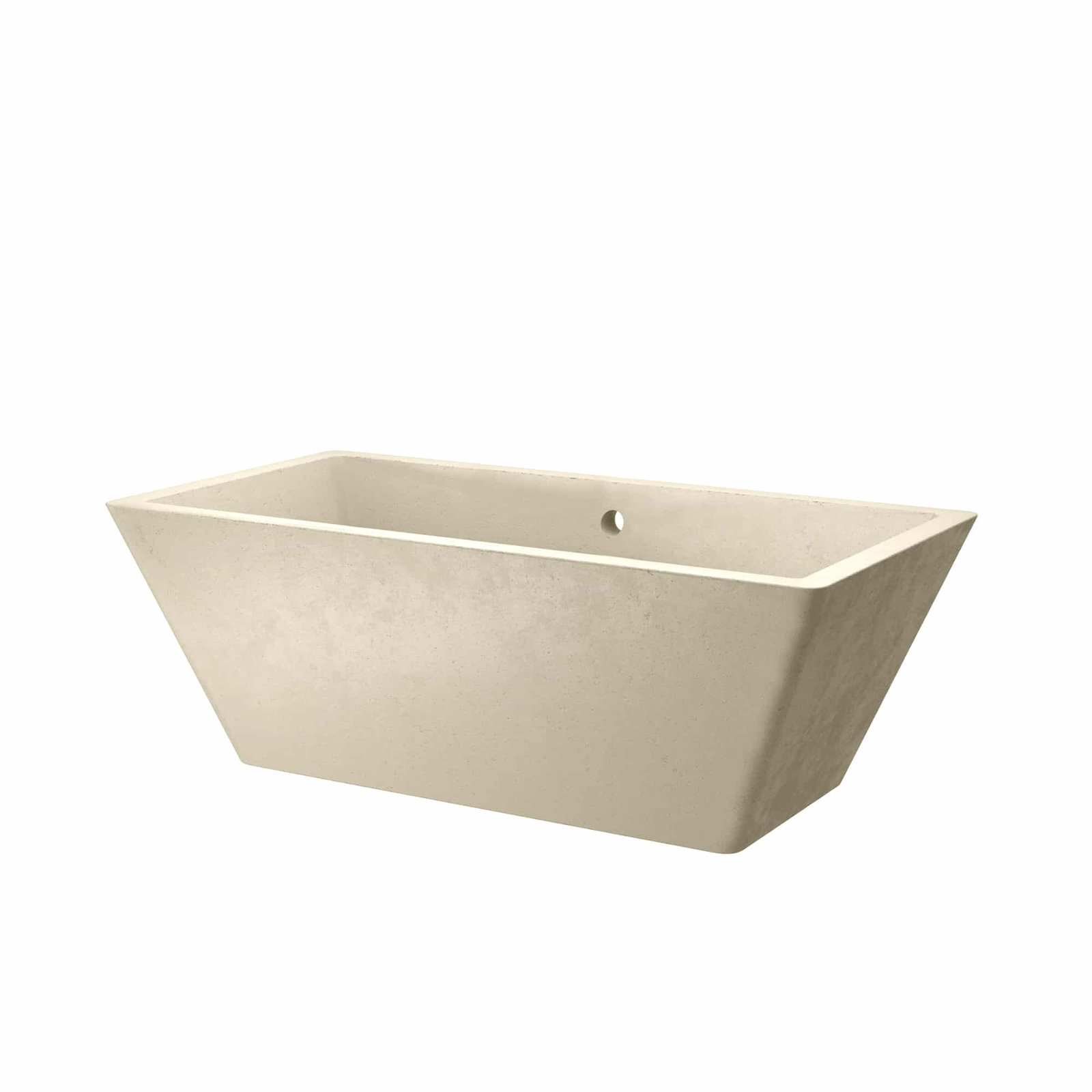Mendocino NativeStone 66" Concrete Bathtub, Sand