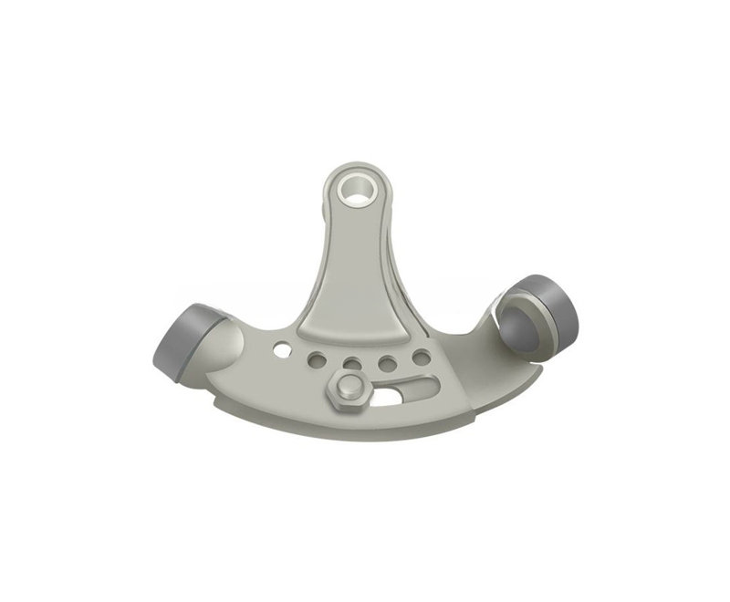 Butoir à charnière Deltana HPA69U15, monté sur charnière, réglable en nickel brossé, Nickel brossé