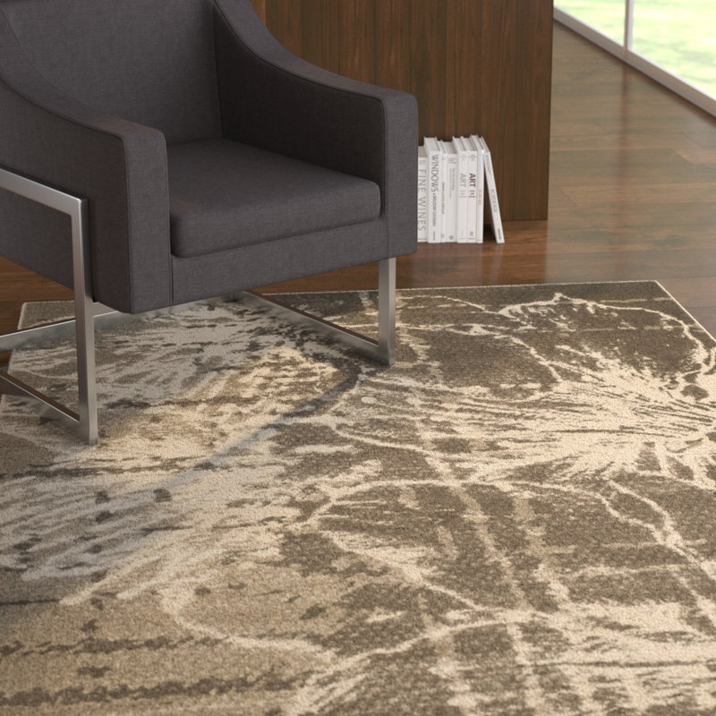 Glennville Performance Floral Rug, Rectangle 5'2" x 7'6"