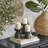 3 Piece Wood Tabletop Candlestick Set-136685350