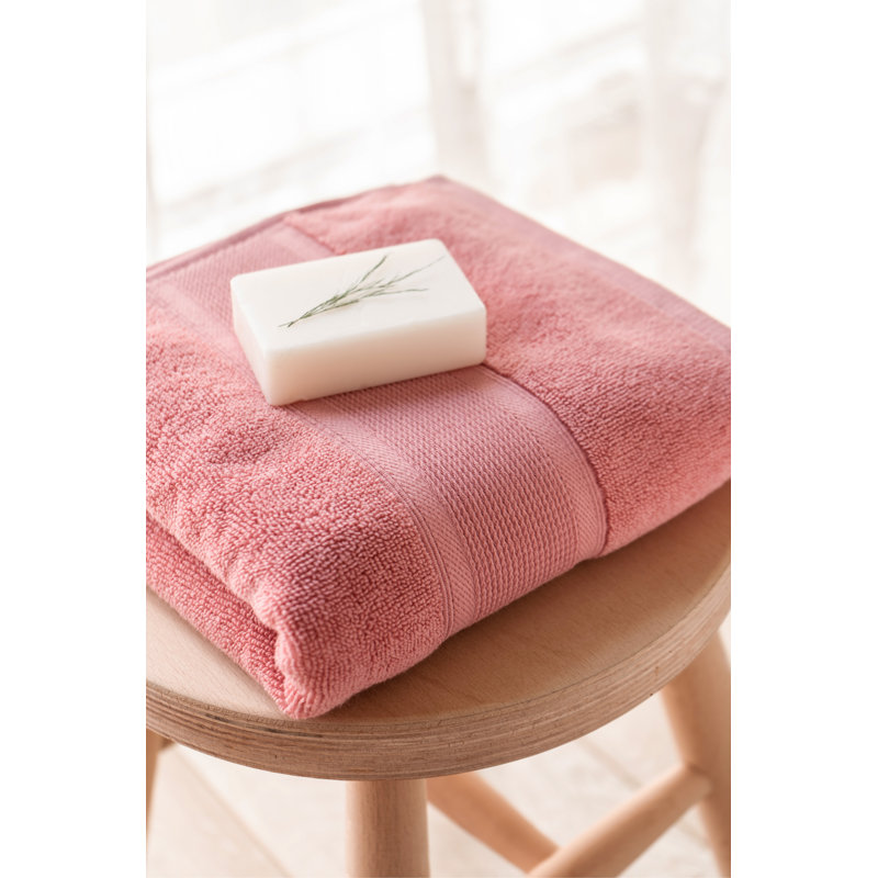  Ensemble de 2 serviettes de bain corail, Orange
