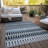 Washable Abstract Indoor / Outdoor Rug-109575603