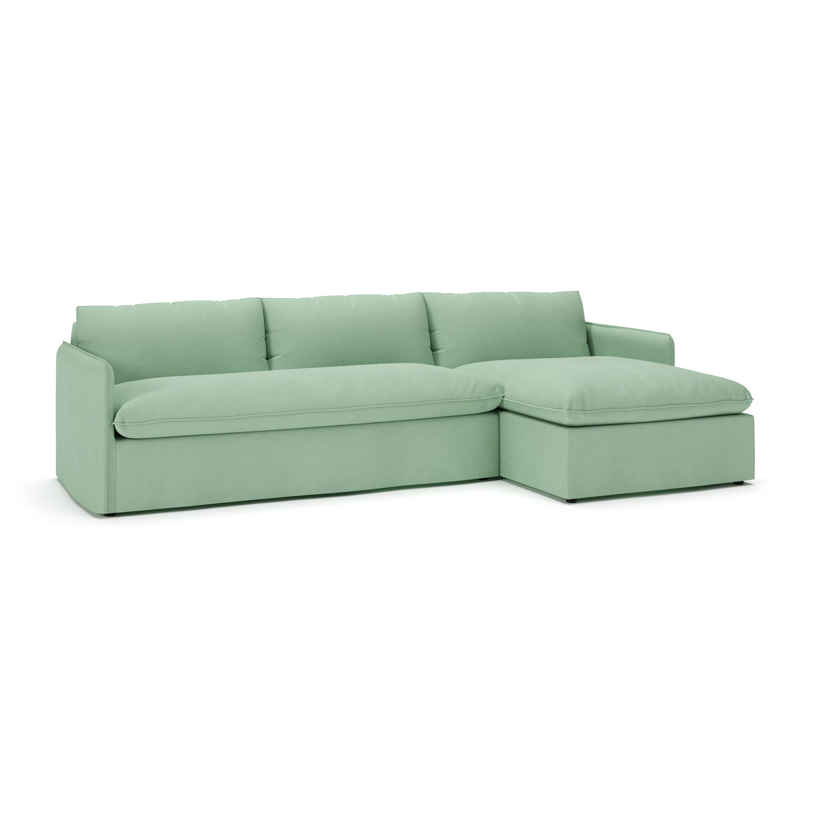 Bellatrix Sectional with Chaise, Bayou Spray Canvas, Right Hand Facing