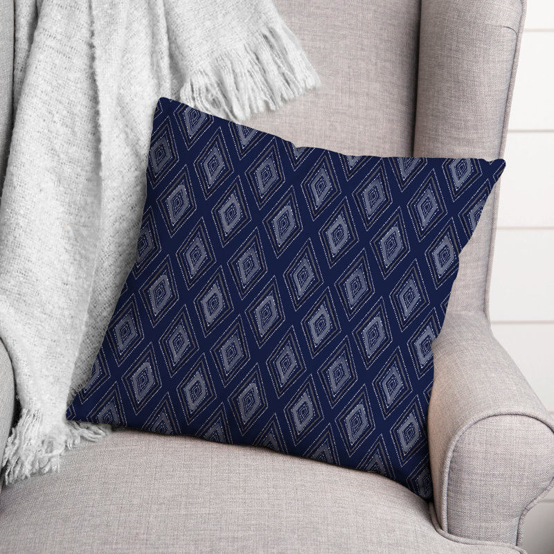 Argyle Outdoor Reversible Throw Pillow