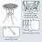 Bedros 2 - Person Patio Dining Set with Round Table-1449738164