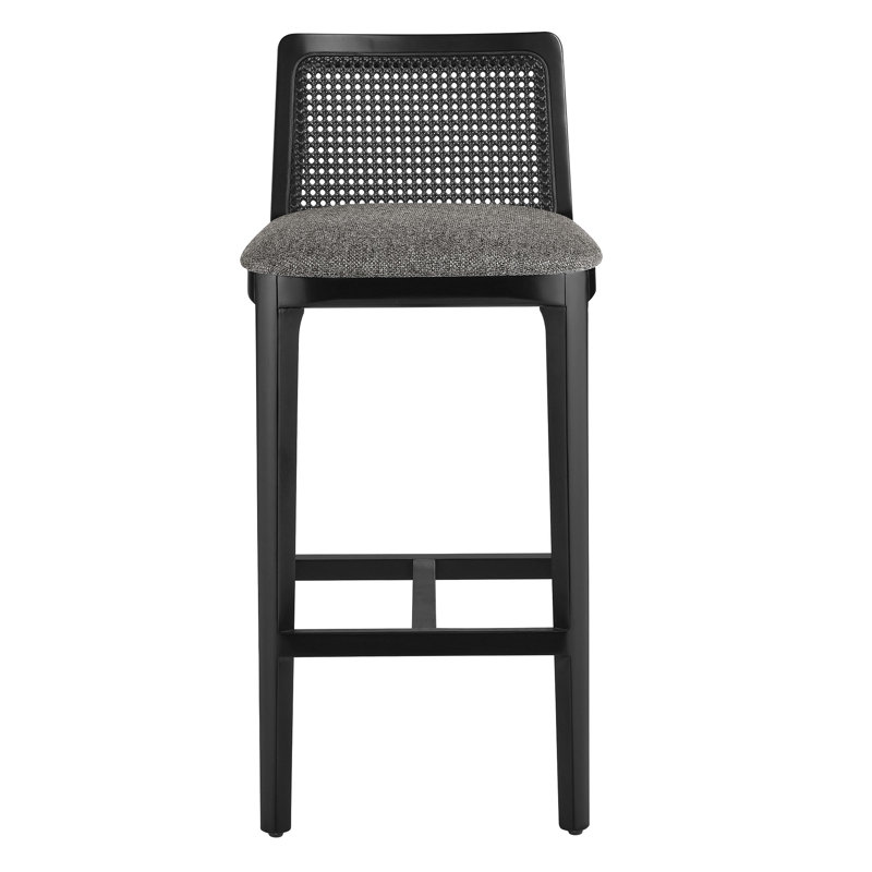 Tabouret de bar Monarch, Gris / noir
