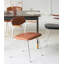 Chaise moderne en cuir d'alliage d'aluminium rétro-112478936