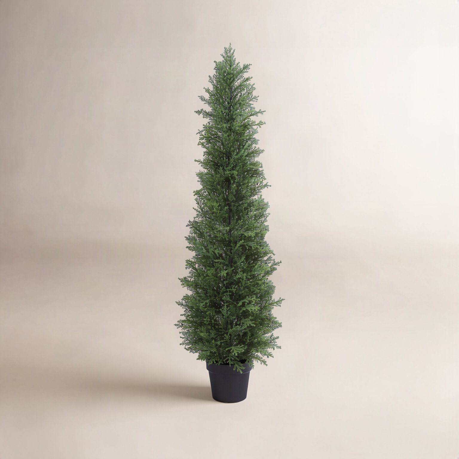 Adcock 60" Cedar Topiary in Pot, 60" H x 20" W x 20" D