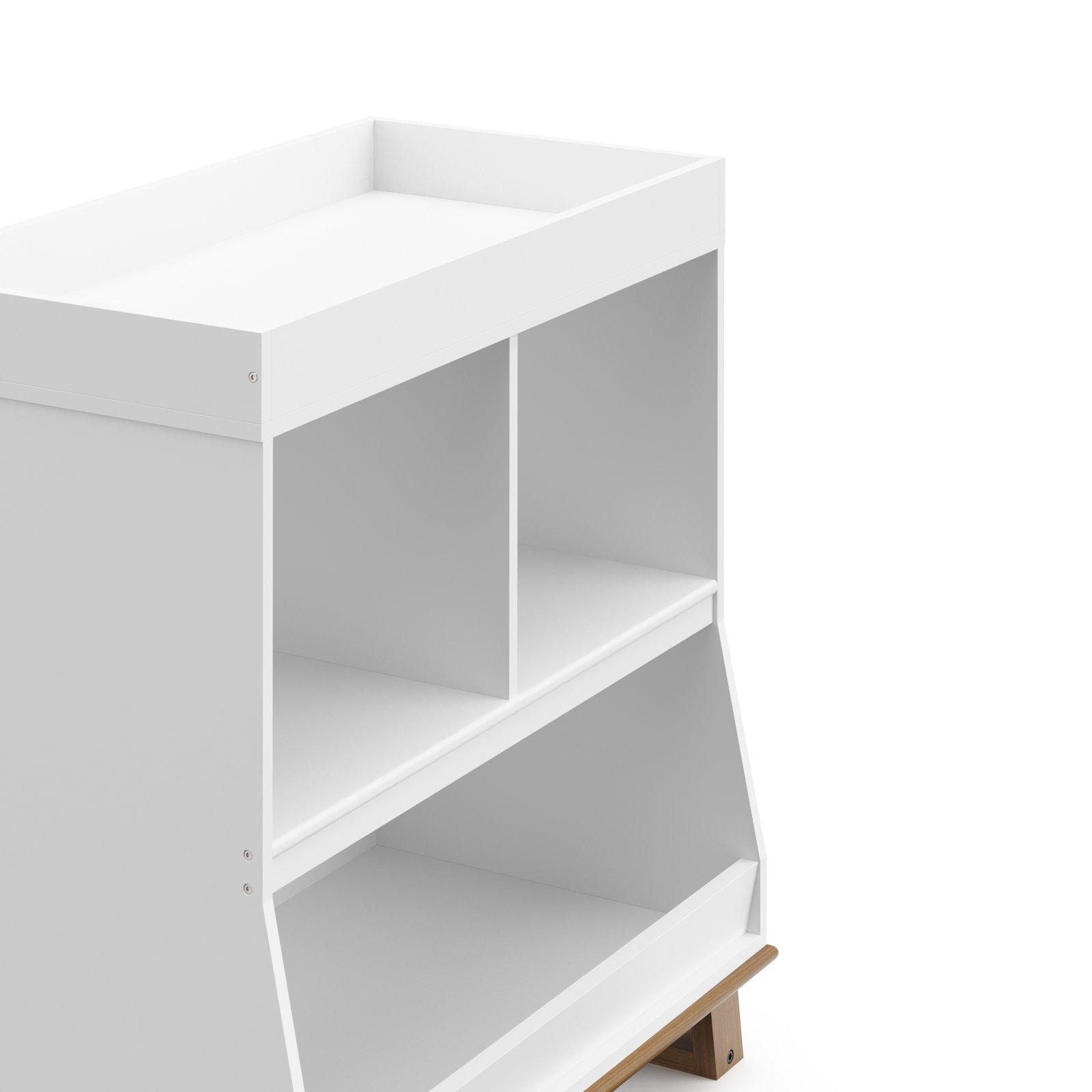 Santa Monica 2-Piece Nursery Furniture Set, White/Vintage Driftwood