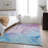Premium Machine Washable Cerrito AMF516 Purple Rug-103837591