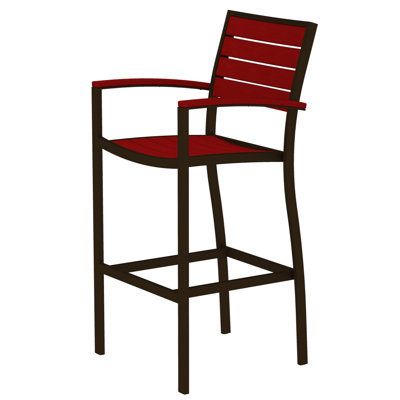 Chaise avec accoudoirs de bar POLYWOOD Euro