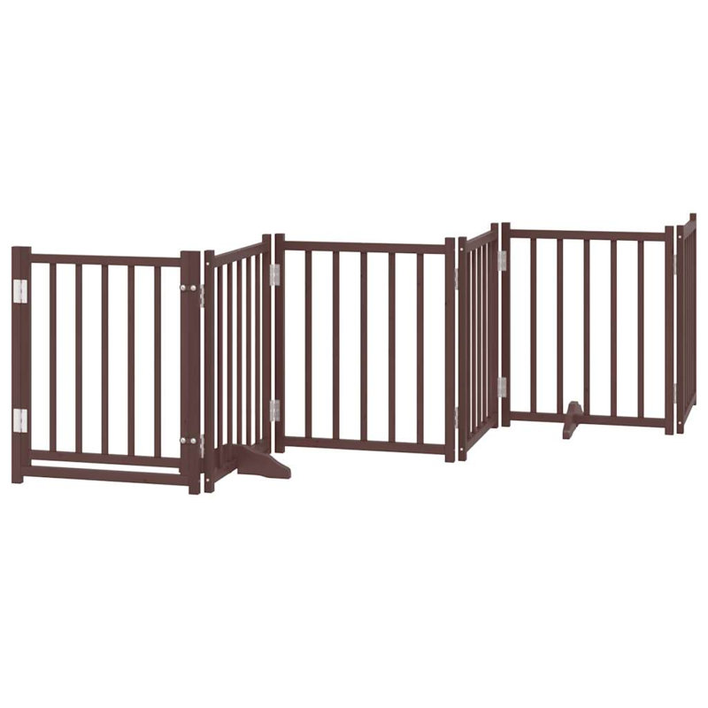 Cateline Solid Wood Dog House Door, Brown, 60cm H x 600cm W x 2cm D