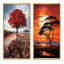 «African Tree Orange Sunset Majesty», 2 pièces-98276316-98276320
