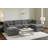 131″ Modern Corduroy Modular Sectional Sofa – 6-Piece U-Shaped Oversized Couch with Ottomans in Light Gray-1636615679