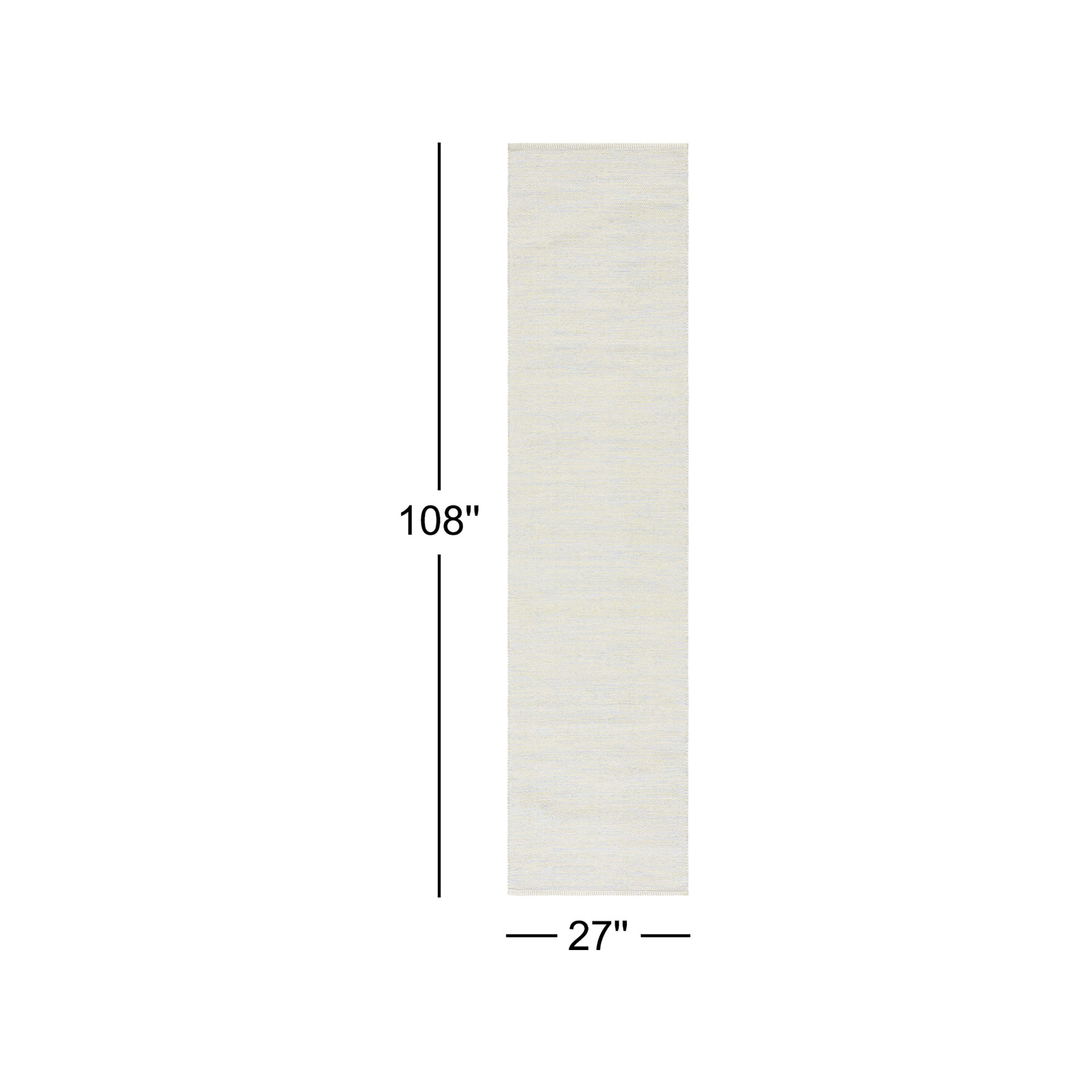 Dallis Cotton Rug, Runner 2'3" x 9'