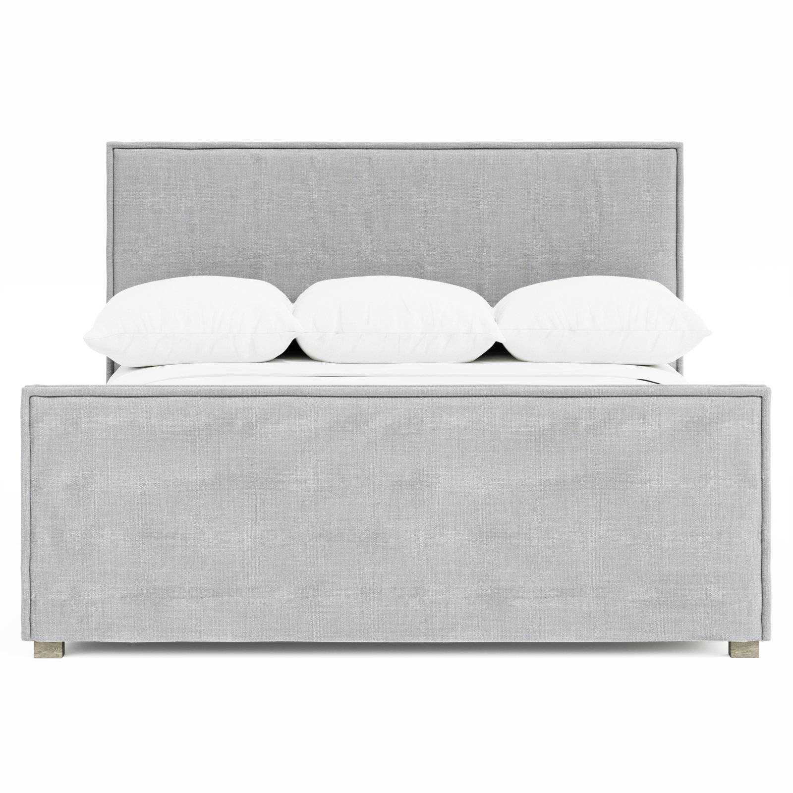 Sawyer Upholstered Panel Bed, King, Pebble B165