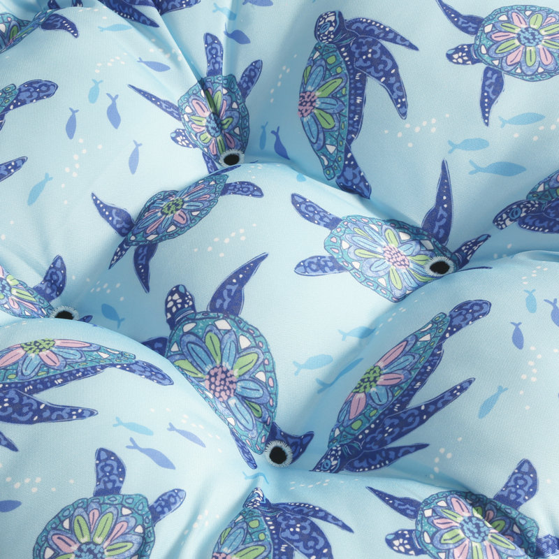 Vera Bradley Outdoor Seat/Back Cushion, Just Turtles