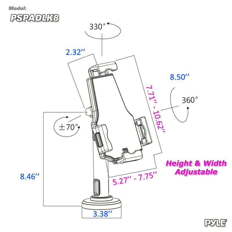 Pyle Single Screen Desktop Mount