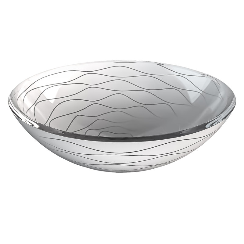 Vetro Freddo 17'' L Bathroom Sink, White