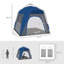 Tente de glamping spacieuse pour 4 à 6 personnes avec installation facile, 12 fenêtres en maille et conception imperméable pour un confort toutes saisons
