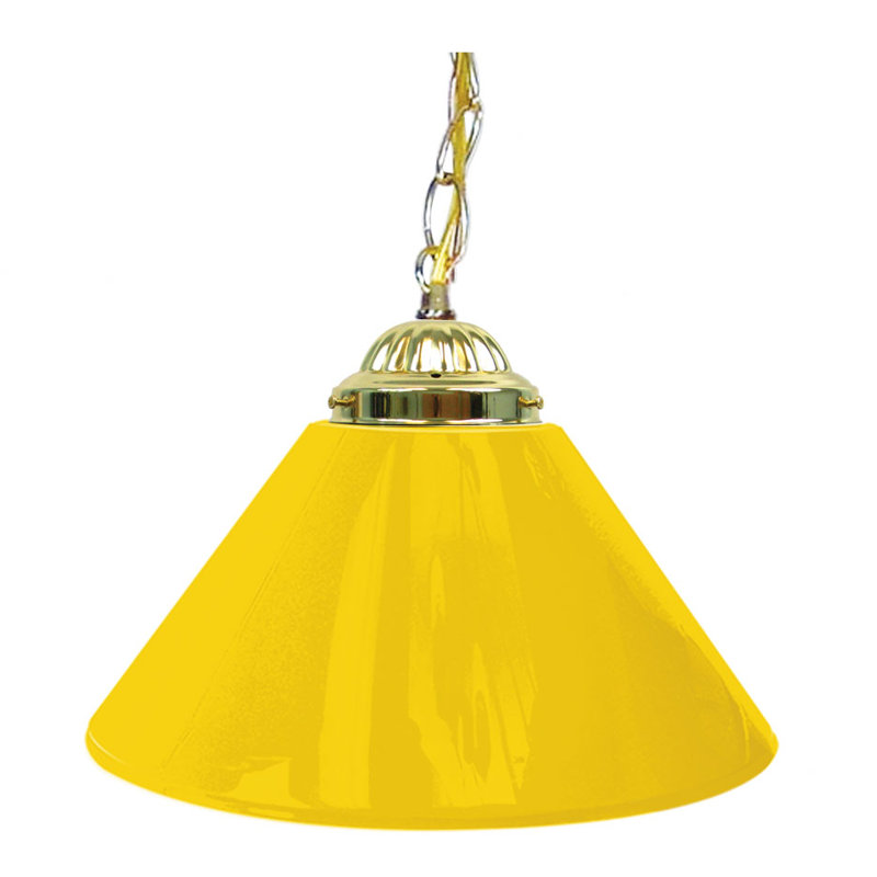 Luminaire suspendu conique 1 lumière Gamya, Laiton, Noir uni