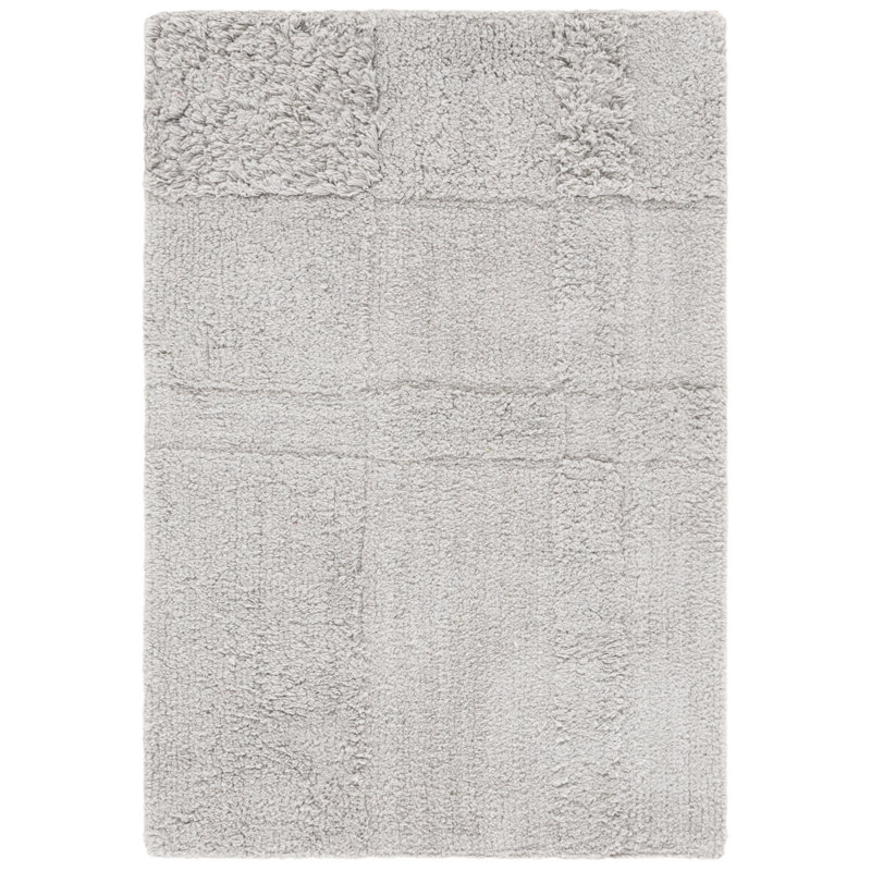 Easy Care 225 Hand Tufted Recycled Cotton Machine Washable Geometric Indoor Use Only Rug, Square 6'
