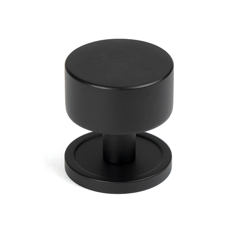 Round Knob, 3 cm, Matt Black