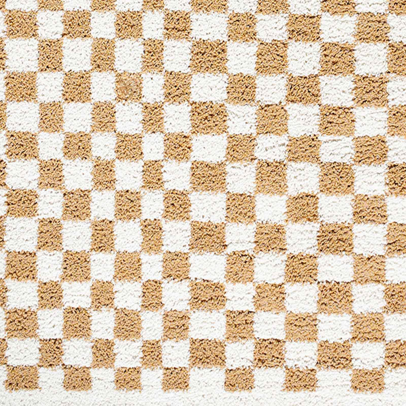 Aloin Checkered Washable Rug, Rectangle 200 x 275cm