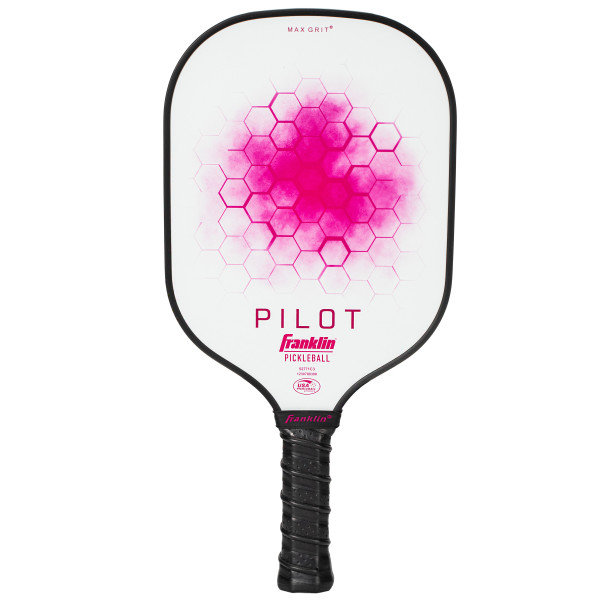Raquette de pickleball Franklin Sports - Raquette de pickleball 10 mm Pilot - Approuvé (USAPA), Rose