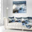 Coussin lombaire de mer avec vagues de mer stony-123398667