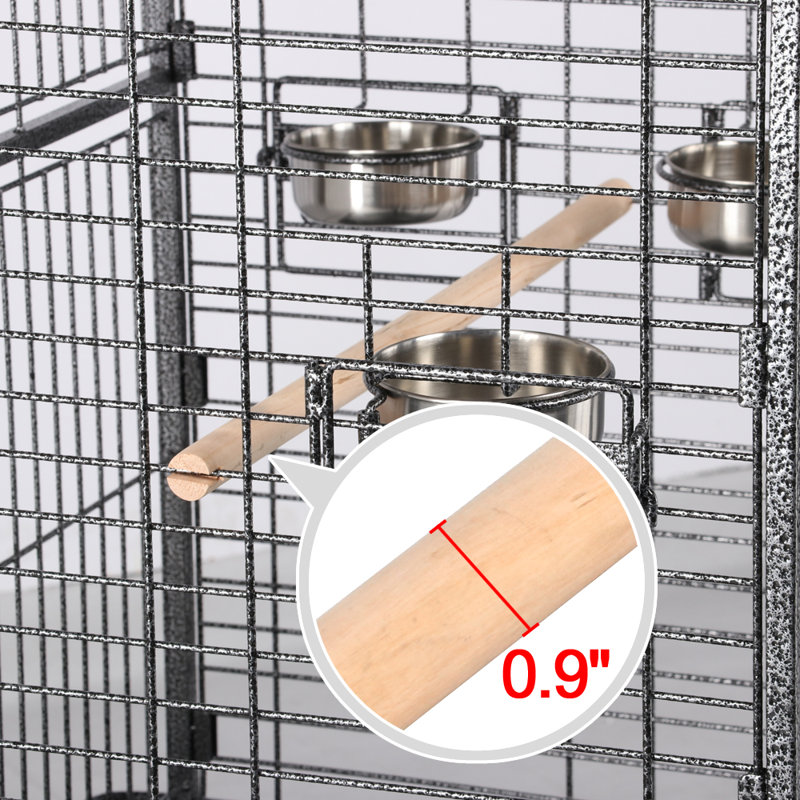 Cage à oiseaux de 63 po avec roues Victorian