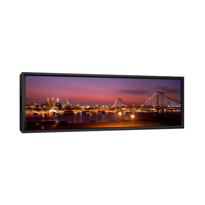 «Philadelphia, Pennsylvania» par Panoramic Images, reproduction de photo sur toile, H 24 po x l 72 po x P 1,5 po