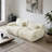 Boucle Cloud Modular Sectional Couch with Deep Seats-1269298828