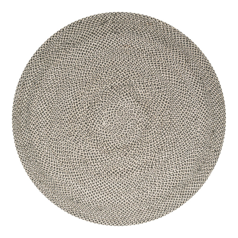 Tweed Braided Jute Rug, Round 6'1"