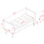 Banc 51,5 po en velours orange avec accoudoirs avec rangement pour chaussures - hauteur et style-1554565476