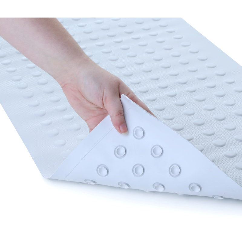 Tapis de bain antidérapant Letman, Blanc