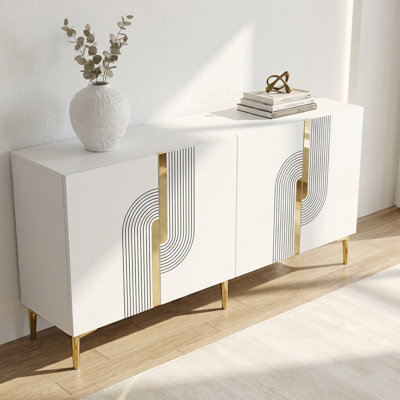 Aris 59.1" Wide 4Door Accent Cabinet