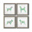 Tapisserie Labrador - ensemble de 4 impressions sur toile encadrées-1447455144-1447455145