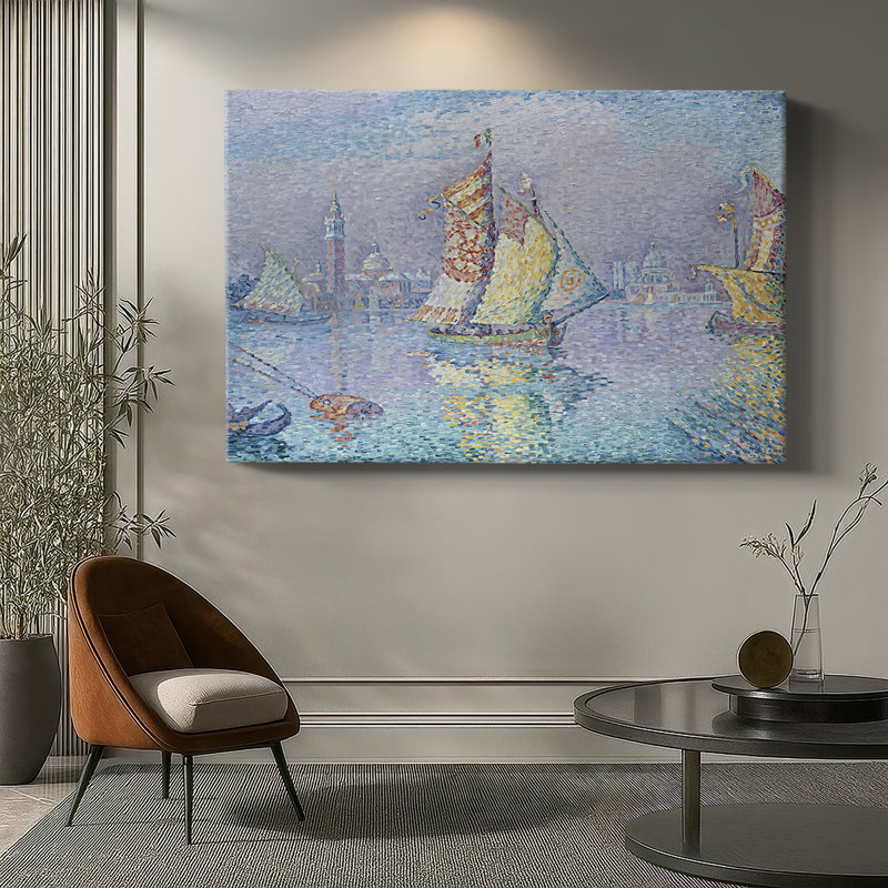 The Grand Canal, Venice-Paul Signac-Gallery Wrapped Canvas-1905, 8x12