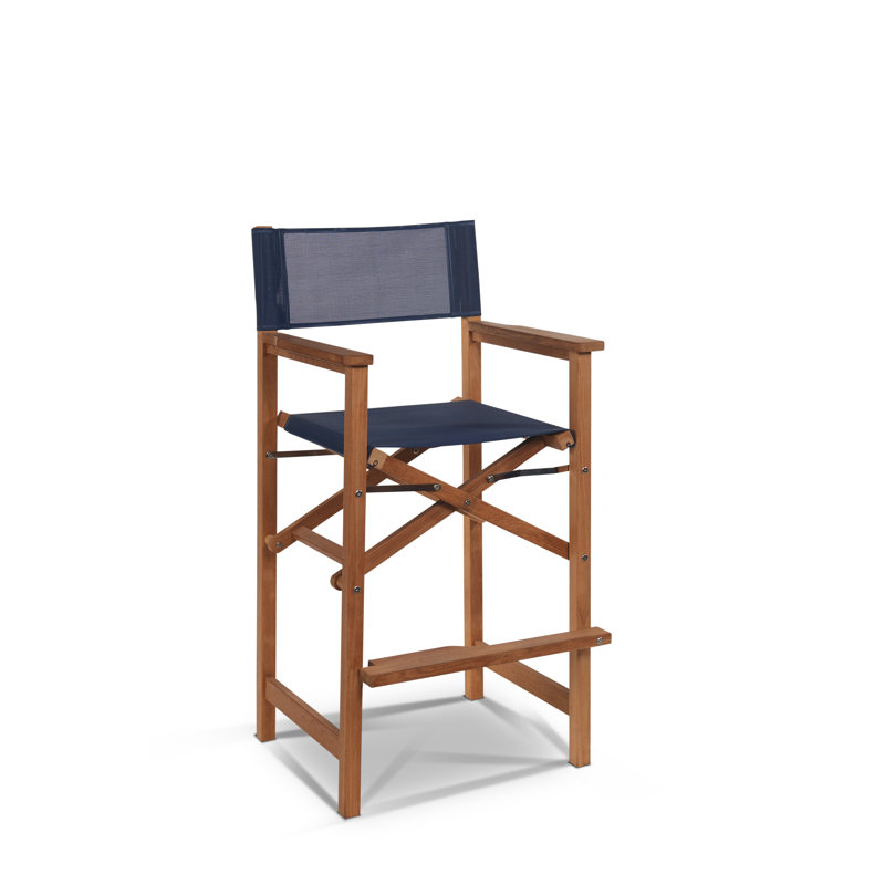 Fauteuil de salle à manger Crider, Bleu