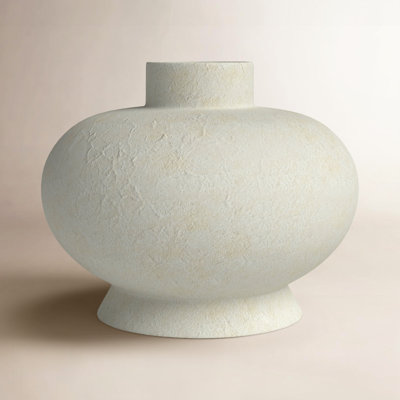 White/Ivory 8" Ceramic Table Vase