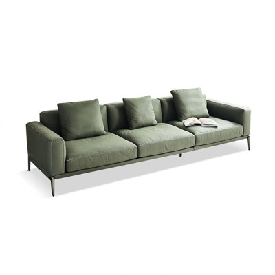 Green 100% Polyester Modular Sofa cushion couch