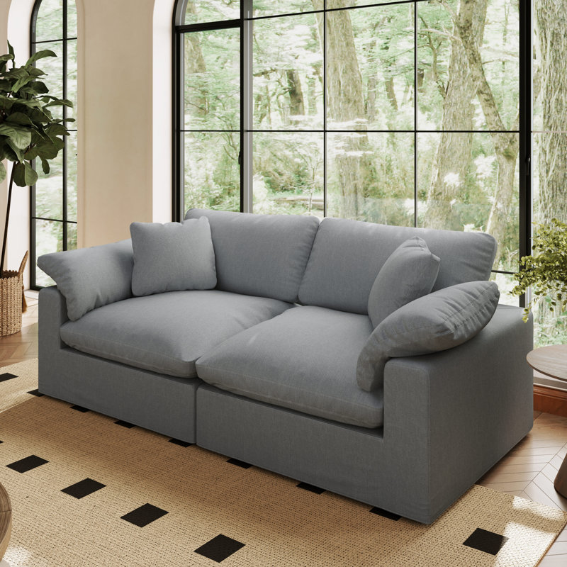 Canapé modulaire surdimensionné Cloud, Gris