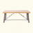 Melini 4 - Person Acacia Metal Patio Dining Set with Rectangular Table