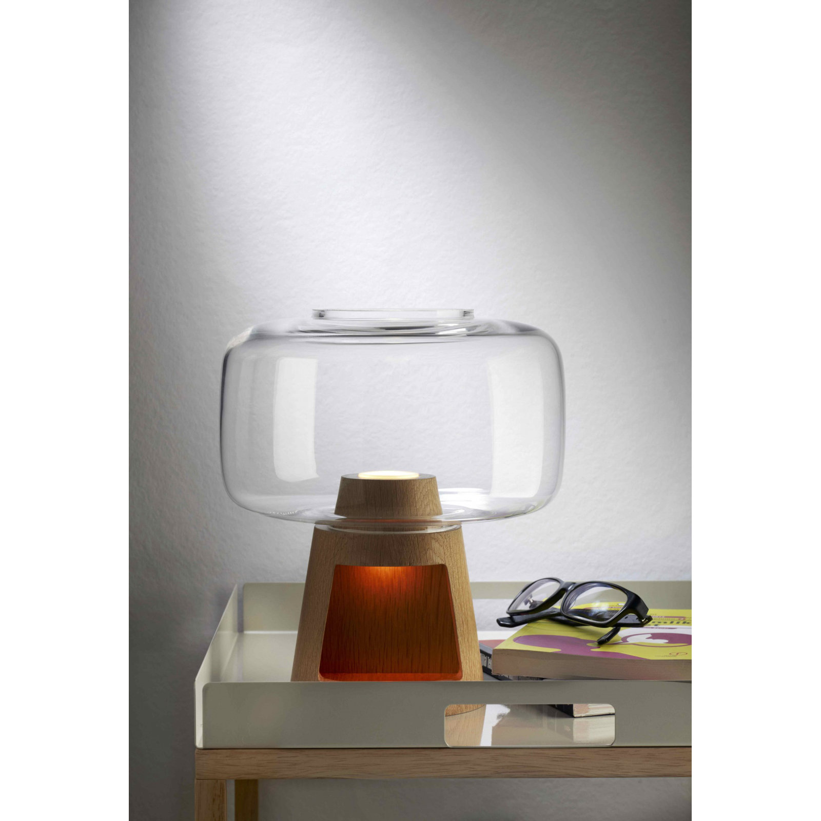 Tree Solid Wood Novelty Lamp, Clear