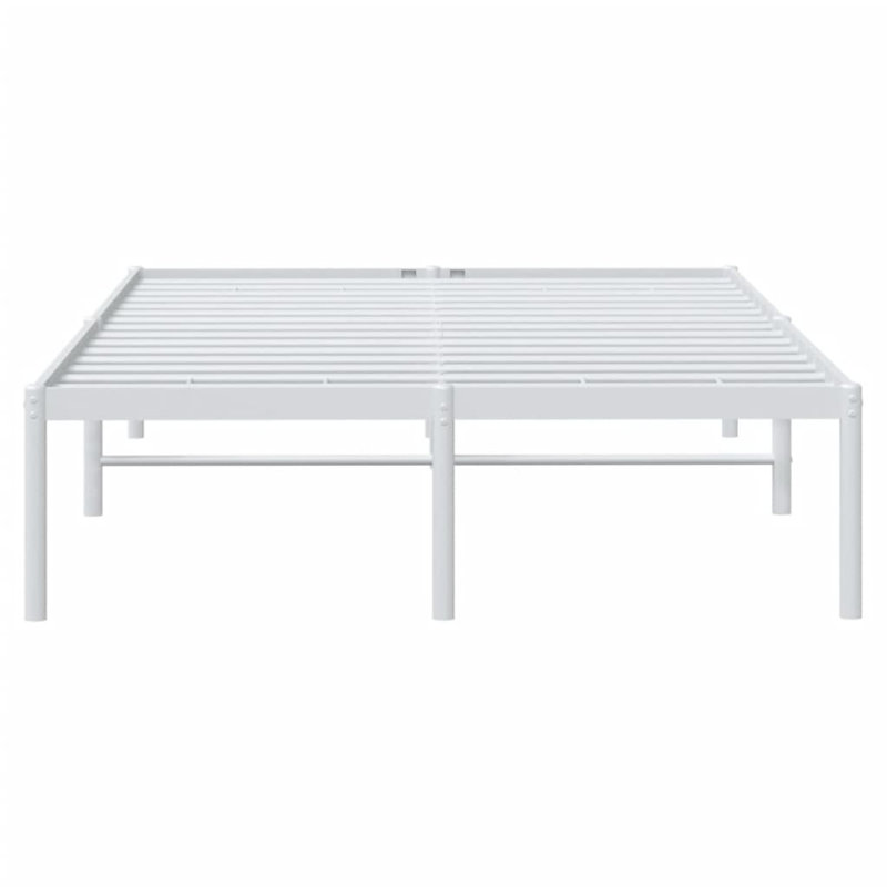 Marlton Metal Bed Frame, Heavy-Duty, No Mattress, Full, White