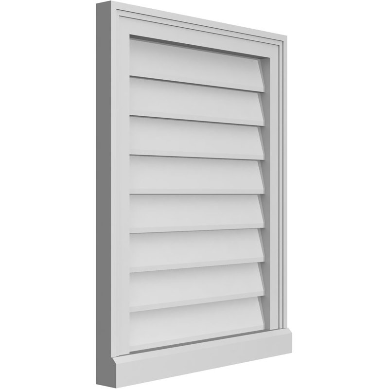 Cadre de seuil Brickmould, brun clair apprêté, H 26 po x l 20 po x P 2 po