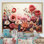 Cactus Crimson Collage, impression sur toile encadrée