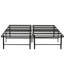 Base de lit pleine grandeur avec sommier - plateforme en métal, noir, construction, excellent support, option de rangement sous le comptoir, fabrication facile à installer pour plus de durabilité, soutien, rangement supplémentaire,-1713854928